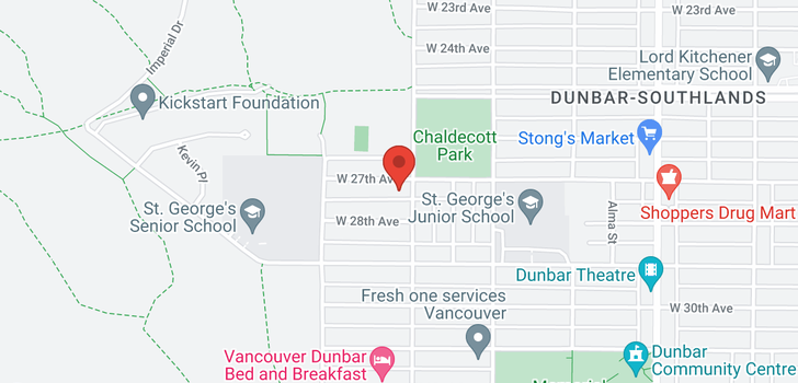 map of 4018 W 27TH AVENUE